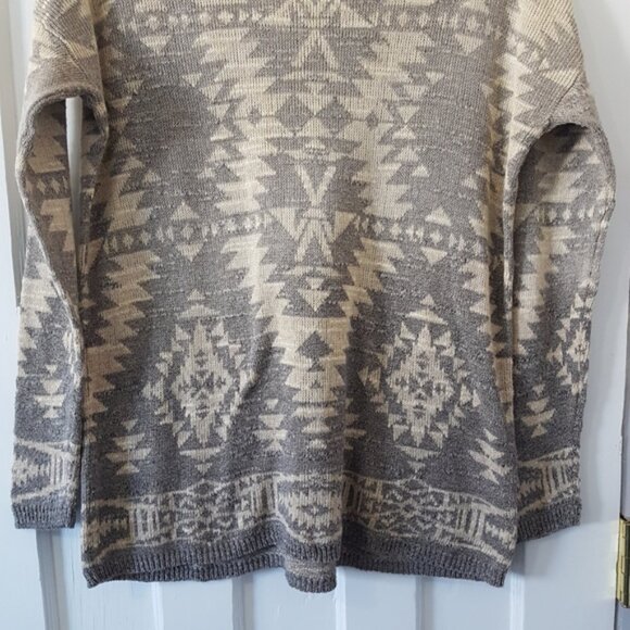 Denim & Supply Ralph Lauren Aztec Cotton Pull on Crewneck Sweater Sz S - Picture 11 of 11